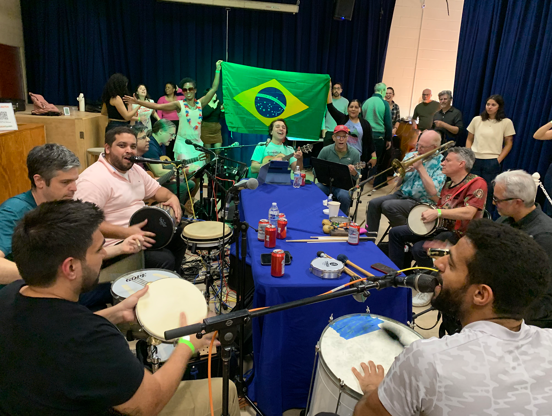 Musicians around a table
