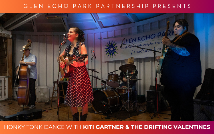 Kiti Gartner & the Drifting Valentines play a show in the Bumper Car Pavilion