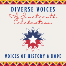 Diverse Voices: A Juneteenth Celebration graphic