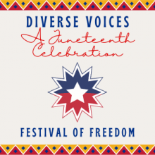 Diverse Voices: A Juneteenth Celebration graphic
